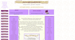 Desktop Screenshot of apk-gedichte.de